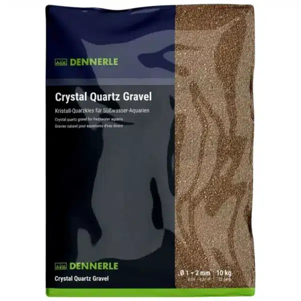 Dennerle Crystal Quartz Gravel Dark Brown tamnobraon pesak za akvarijum